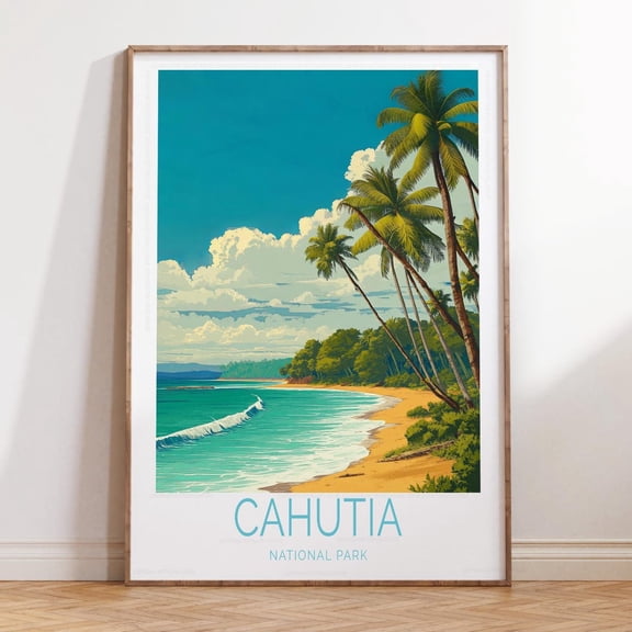 Cahutia National Park Travel Scenery Home Decor Wall Art V4, Unframed Paper Print Size 8x12