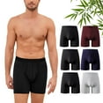 thumbnail image 1 of Mens Boxers, CaiDieNu Bamboo Viscose Mens Underwear Breathable Quick Dry Stretch Briefs Boxers for Men 6 Pack XL, 1 of 7
