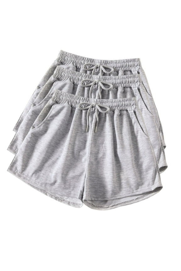 3 Pack Cotton Shorts for Women,2024 Soft Comfy Booty Cotton Workout Pants Breathable Lounge Dolphin Shorts Cycling Hiking Pants for Women