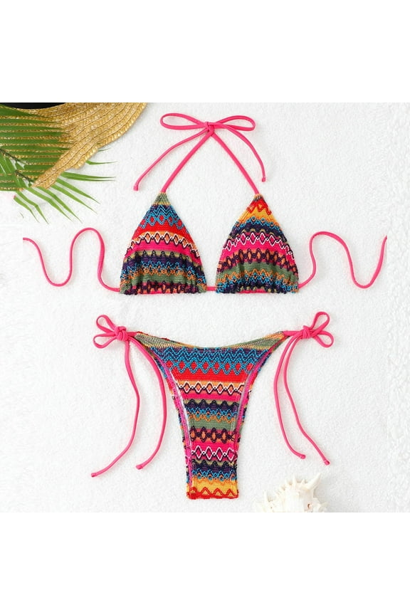 Bikini Sets for Women,Women's Cheeky V Cut Bikini Set Sexy 2 Piece Swimsuit String High Cut Bathing Suit