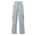 thumbnail image 1 of CaiJunJia Cargo Pants for Women High Waisted Casual Pants Work Pants Baggy Stretchy Wide Leg Trousers with Pockets, 1 of 5