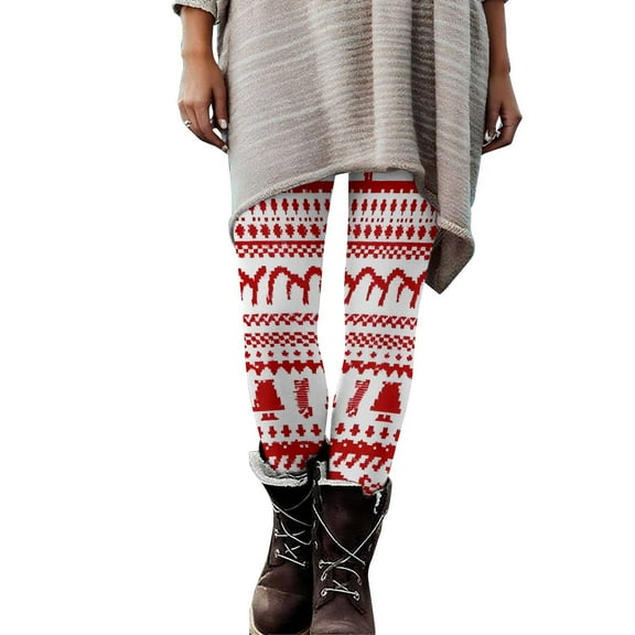 CaiJunJia Christmas Leggings for Women No Boundaries,Workout Leggings Fun Fashion Graphic Printed Cute Patterns