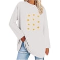 thumbnail image 1 of CaiJunJia Clearance No Boundaries Long Sleeve Tops,Women's Long Sleeve Shirts Floral Graphic Tops Causal Fashion Round Neck Basic Tee,2024 Fall Winter Clothes, 1 of 3