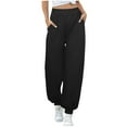 thumbnail image 1 of CaiJunJia Clearance No Boundaries Women's Cotton Sweatpants WomensSport Joggers Fashion Sweat Pants Drawstring Athletic Pants, 1 of 5