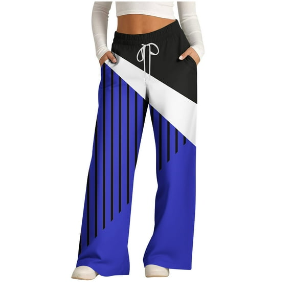 CaiJunJia Womens Sweatpants Wide Leg Baggy Fleece High Waisted Sweats Pants Athletic Trousers with Pockets
