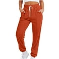 thumbnail image 1 of CaiJunJia Womens Sweatpants Wide Leg Pants Fall Fashion Outfits Sweats Baggy Winter Clothes Parachute Joggers, 1 of 6
