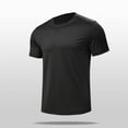 thumbnail image 1 of CaiJunJia George Casual T Shirt For Men Cotton Poly Blend Quick Dry Tee Men Classic Short Sleeves Crew Neck TShirt, 1 of 6