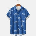 thumbnail image 1 of CaiJunJia George Hawaiian Shirt for Men Sleeves Printed Casual Button Down Summer Beach Dress Shirts, 1 of 4