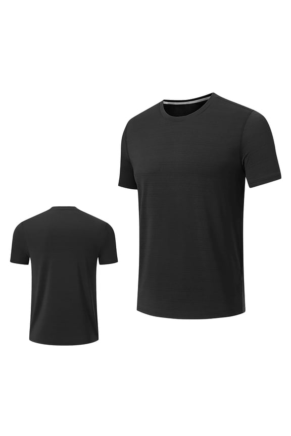 Mens Cotton Poly Blend T-Shirt,Cool Moisture Wicking Classic Tee,Performance Athletic T-Shirt