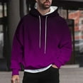 thumbnail image 1 of CaiJunJia George Men's Tie Dye Oversized Fleece Hoodies Basic Fall Winter Fashion 2024 Trendy Pullover Hooded Sweatshirt, 1 of 6