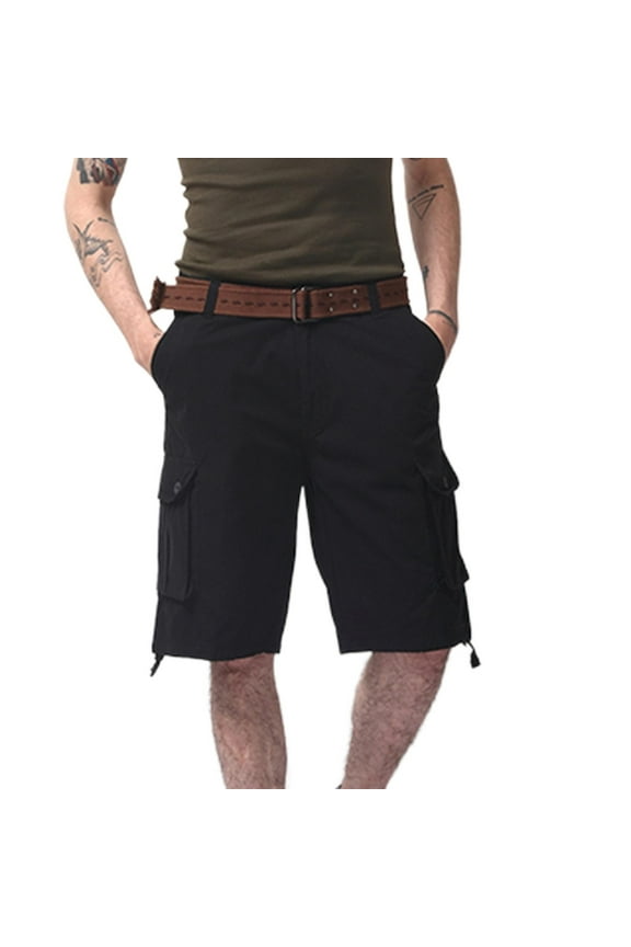 George Mens Cargo Shorts Casual Lightweight with Multi Pockets Summer Outdoor Work Cotton Cargo Shorts
