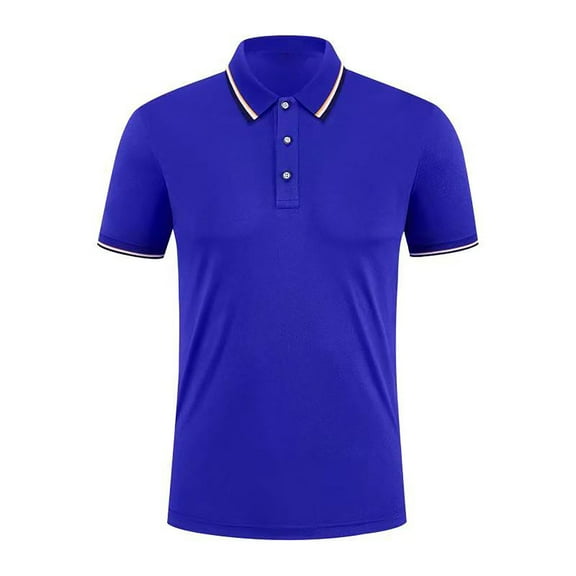 CaiJunJia George Mens Short Sleeve Solid Stretch Cotton Pique Polo Shirt,Polo Shirts for Men Clearance