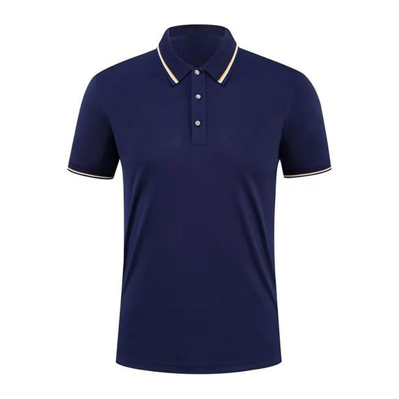 CaiJunJia Mens Short Sleeve Solid Stretch Cotton Pique Polo Shirt Polo Shirts for Men Clearance