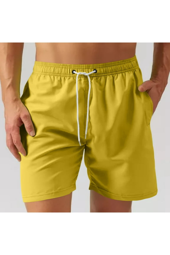 George Mens Swim Trunks Quick Dry Stretch Swim Shorts Mesh Lining Bathing Suits Swimwear Beach Shorts with Pockets