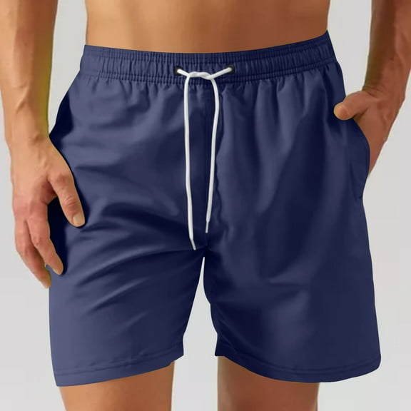 CaiJunJia George Mens Swim Trunks Quick Dry Stretch Swim Shorts Mesh Lining Bathing Suits Swimwear Beach Shorts with Pockets