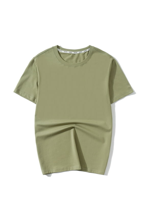 George Mens T Shirt - Short Sleeve Crew Neck Soft Fitted Tees Fresh Classic Tshirts ,Heavyweight Cotton Crew neck Tee