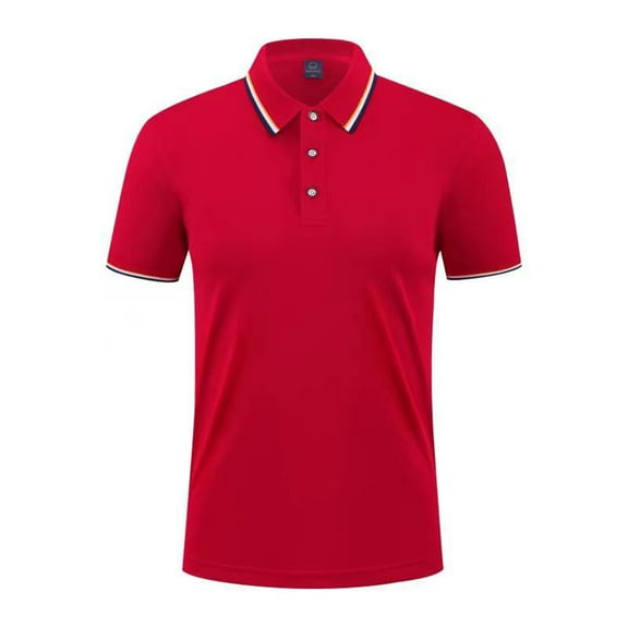 CaiJunJia George Polo Shirt,Men's Classic Fit Short Sleeve Dual Tipped Collar Polo Shirt