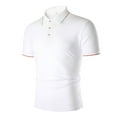 thumbnail image 1 of CaiJunJia George Polo Shirt,Men's Classic Fit Short Sleeve Solid Soft Cotton Polo Shirt, 1 of 5
