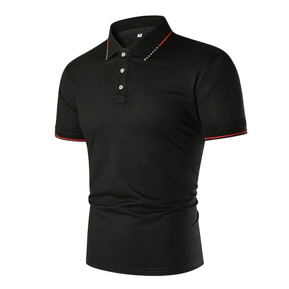 CaiJunJia George Polo Shirt,Men's Classic Fit Short Sleeve Solid Soft Cotton Polo Shirt