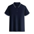 thumbnail image 1 of CaiJunJia George Polo Shirt,Men's Golf Polo Shirts Short Sleeve Collar Tennis Shirt Color Block Pique Work T-Shirt, 1 of 3