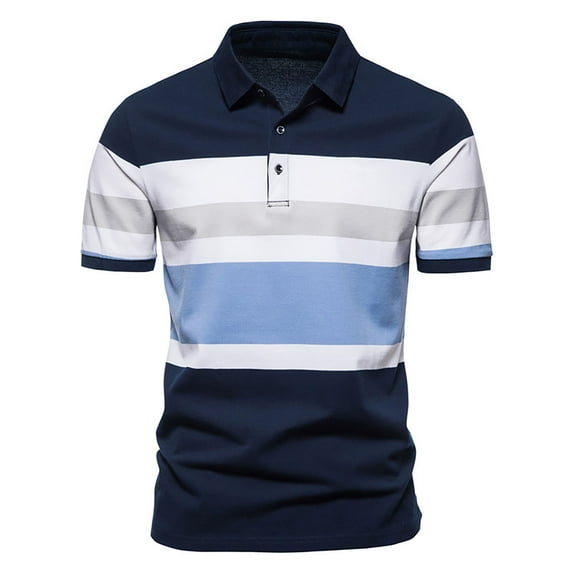 CaiJunJia George Polo Shirt,Men's Jersey Cotton Short Sleeve Polo Shirt - Breathable Performance Polo (Available in Big & Tall)