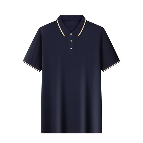 CaiJunJia George Polo Shirt,Men's Jersey Cotton Short Sleeve Polo Shirt - Breathable Performance Polo (Available in Big & Tall)