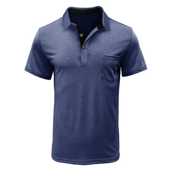 CaiJunJia George Polo Shirt,Men's Polo Shirts Long and Short Sleeve Cotton Blend Heather Moisture Wicking Casual Collared Shirts