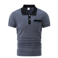 thumbnail image 1 of CaiJunJia George Polo Shirt,Men's Short Sleeve Cotton Pique Polo Shirt in Regular Fit, 1 of 4