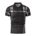thumbnail image 1 of CaiJunJia George Polo Shirt,Mens Casual Polo Shirts Classic Short Sleeve Golf Shirt Fashion Button Cotton Top with Pocket, 1 of 5