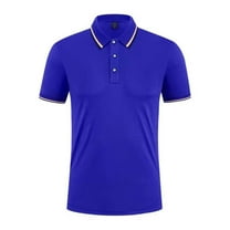 CaiJunJia George Polo Shirt,Mens Casual Polo Shirts Classic Short Sleeve Golf Shirt Fashion Button Cotton Top with Pocket