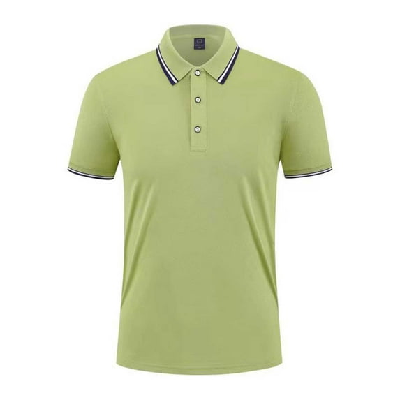 CaiJunJia George Polo Shirt,Mens Casual Polo Shirts Classic Short Sleeve Golf Shirt Fashion Button Cotton Top with Pocket