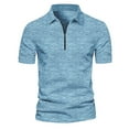 thumbnail image 1 of CaiJunJia George Polo Shirt,Mens Zipper Polo Shirt Short Sleeve Sports Tactical T-Shirt Athletic Golf Polos Daily Casual Stylish Collared Shirts for Men, 1 of 3