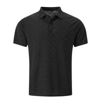 CaiJunJia George Polo Shirt,Men's Polo Shirts Short Sleeve Cotton Pique Button Classic Fit Casual T-Shirt Performance Golf Shirts