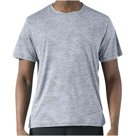 CaiJunJia George T Shirts for Men,Workout Shirts for Men Short Sleeve Quick Dry Athletic Gym Active T Shirt 2024 Spring Summer Moisture Wicking Tops