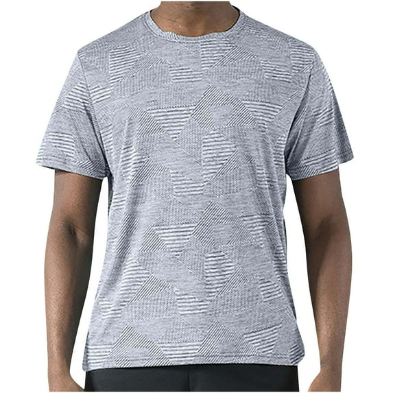 CaiJunJia George T Shirts for Men,Workout Shirts for Men Short Sleeve Quick Dry Athletic Gym Active T Shirt 2024 Spring Summer Moisture Wicking Tops