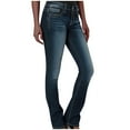 thumbnail image 1 of CaiJunJia Jeans for Women Bootcut,Boot Cut Jeans for Women Trendy Stretch Denim Pants With Butt Lifting and Tummy Control Features, 1 of 8
