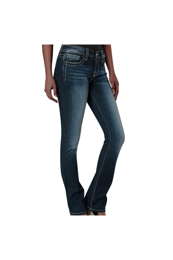 Jeans for Women Bootcut,Boot Cut Jeans for Women Trendy Stretch Denim Pants With Butt Lifting and Tummy Control Features