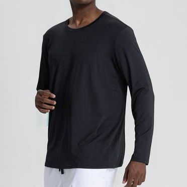 CaiJunJia Men's Quick Dry Long Sleeve Shirts UPF 50+ Sun Protection SPF Athletic Tops Workout Fishing T-Shirts