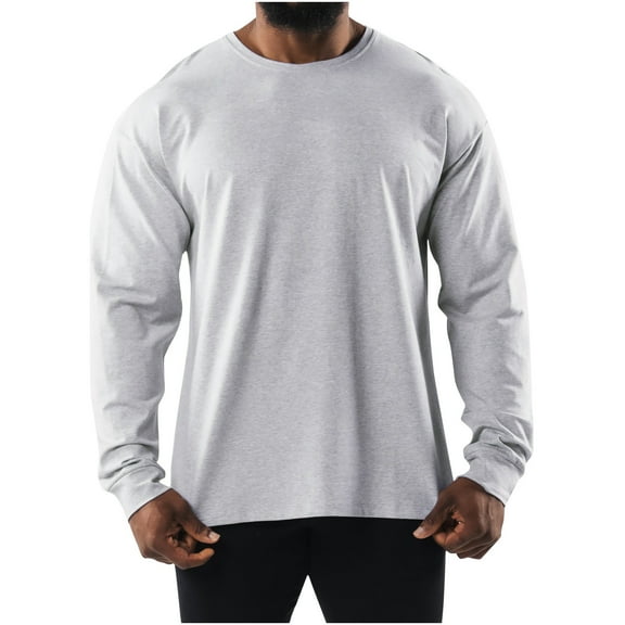 CaiJunJia Men's Rash Guard Shirts Swim Shirts UPF 50  UV Sun Protection Long Sleeve Shirts Lightweight Quick Dry