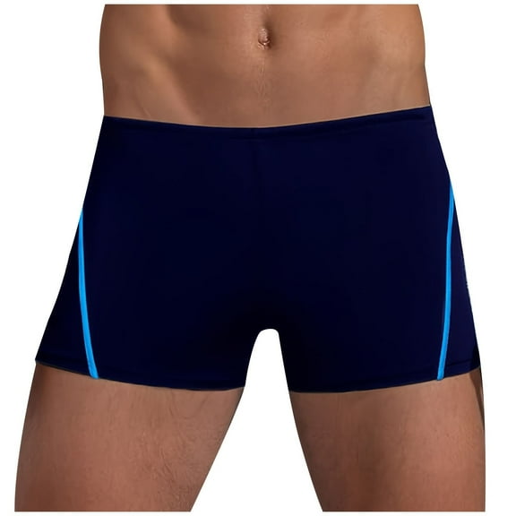 CaiJunJia Men's Square Leg Swim Briefs Athletic Quick Dry Bathing Suit Square Leg Board Short for Men