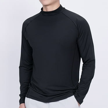 CaiJunJia Men's Sun Shirt UPF 50  Long Sleeve UV Protection Lightweight Rash Guard Swim Shirt Quick Dry Fishing T-Shirt