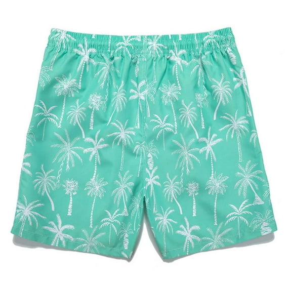 CaiJunJia Mens Swim Trunks Quick Dry 5 inch Inseam Beach Shorts with Mesh Lining Bathing Suits for Men