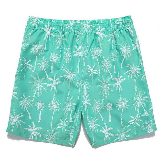 CaiJunJia Mens Swim Trunks Quick Dry 5 inch Inseam Beach Shorts with Mesh Lining Bathing Suits for Men