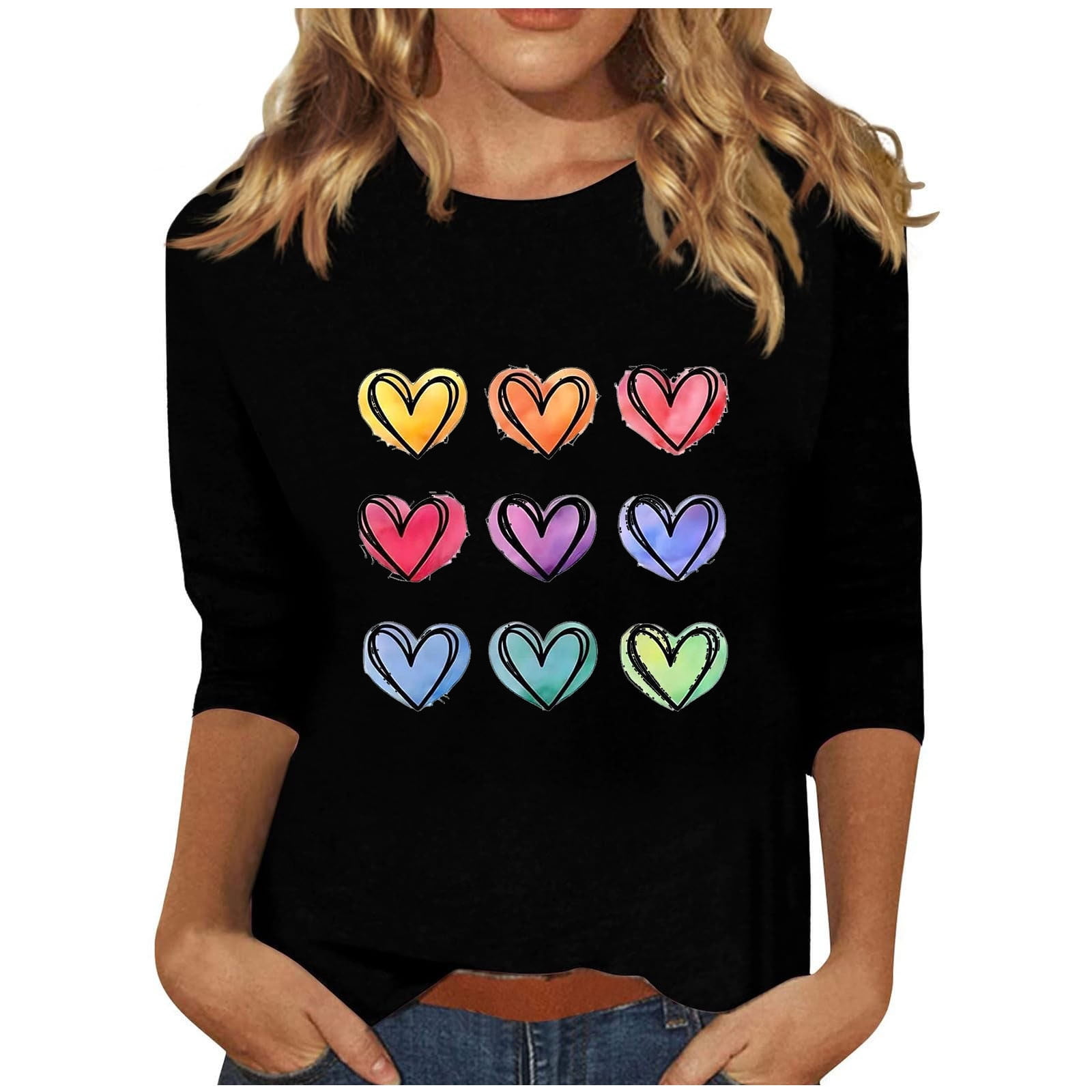 CaiJunJia No Boundaries Long Sleeve Tops,Womens Tops Casual Seven