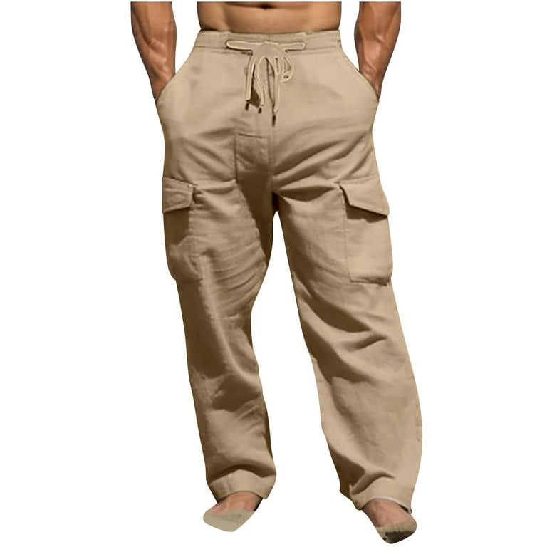 CaiJunJia Pants for Men Clearance No Boundaries Men's Solid Color