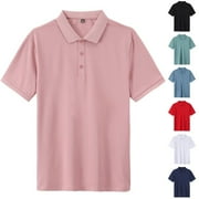 CaiJunJia Plus Size Womens Tops Clearance,Women's Classic Stretch Pique Polo Shirt - Ladies Cotton Golf Shirt, Women's Polo Shirts for Work, School