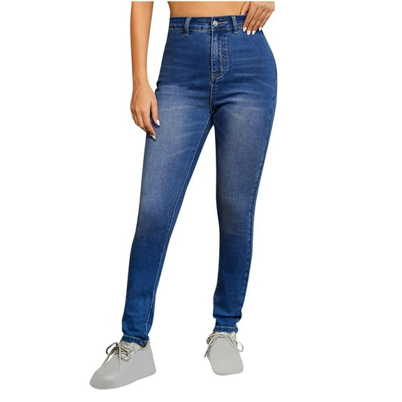 CaiJunJia Skinny Jeans for Women Stretch,Womens High Waisted Skinny Stretchy Denim Pants Curvy Jeggings Butt Lifting Jeans