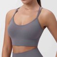 thumbnail image 1 of CaiJunJia Sports Bras for Women,Padded Sports Bra Tank Top Sexy Crisscross Back High Impact Longline Workout Yoga Bra, 1 of 6