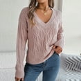 thumbnail image 1 of CaiJunJia Sweaters,Women Fashion Casual Long Sleeve V-Neck Keeping Warm Outing Sweater, 1 of 6