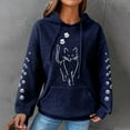 thumbnail image 1 of CaiJunJia Sweatshirts for Womens No Boundaries Womens Oversized Hoodies Sweatshirts Fleece Hooded Pullover Tops Sweaters Casual Comfy Fall Fashion Outfits Clothes, 1 of 4